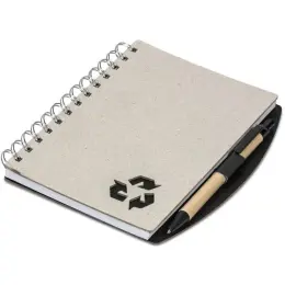 Bonaire Midi Notebook & Pen Black